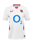 Castore Women's RFU England Home Rugby Shirt, White / Red