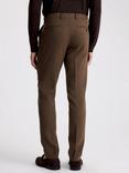 Moss Tailored Fit Performance Flannel Suit Trousers, Brown