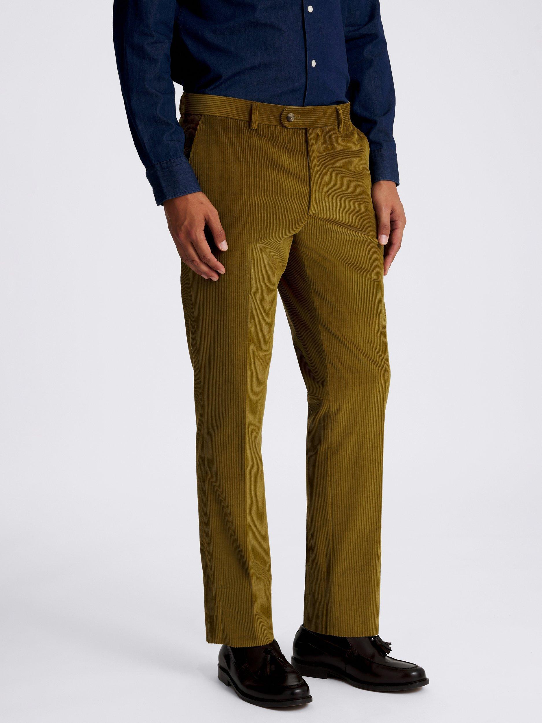 Moss Slim Fit Cotton Blend Corduroy Suit Trousers
