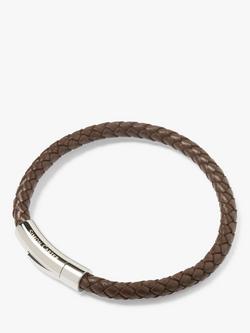 Simon Carter Newquay Braided Bracelet, Brown
