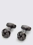 Moss Gunmetal Knot Cufflinks