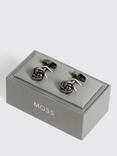 Moss Gunmetal Knot Cufflinks