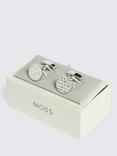 Moss Textured Effect Cufflinks, Grey