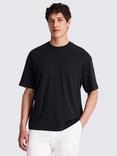 Moss Heavy Cotton Regular Fit Short Sleeve T-Shirt, Black