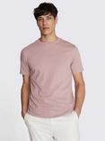 Moss Cotton Regular Fit Short Sleeve T-Shirt, Pink