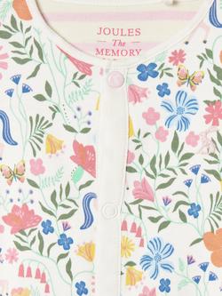 Joules Baby Razamataz Cotton Printed Bodysuit, Cream - view 2, Cream