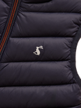 Joules Kids' Crofton Sleeveless Quilted Gilet, Navy