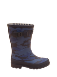 Joules Kids' Camo Wellington Boots, Navy