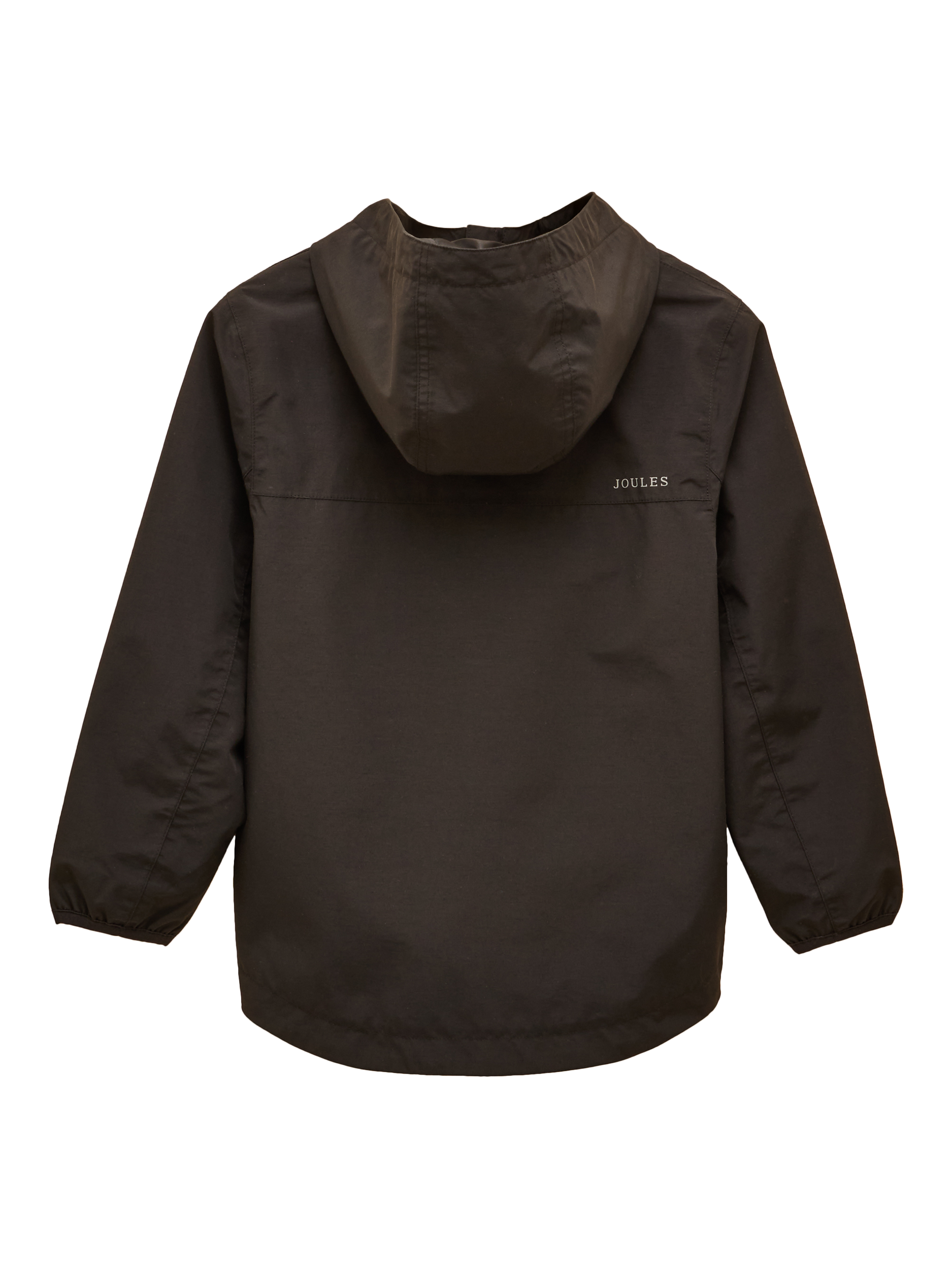 Product image 5 of 6, which shows Joules Kids' Ayston Cotton Blend Raincoat, Black, 2-3 years