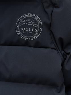 Joules Kids' Padwell Hooded Padded Coat, Navy - view 2, Navy
