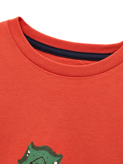 Joules Kids' Ben Short Sleeve Crew Neck T-Shirt - view 2, Orange