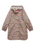 Joules Kids' Rainford Horse Print Hooded Raincoat, Pink