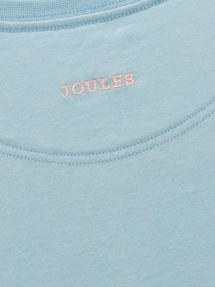 Joules Kids' Ava Long Sleeve Top, Blue - view 2, Blue