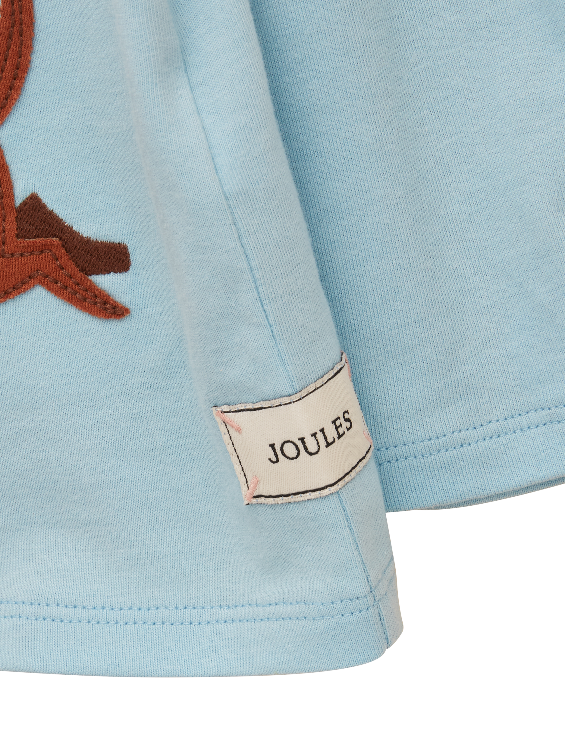Product image 3 of 4, which shows Joules Kids' Ava Long Sleeve Top, Blue, 1-2 years