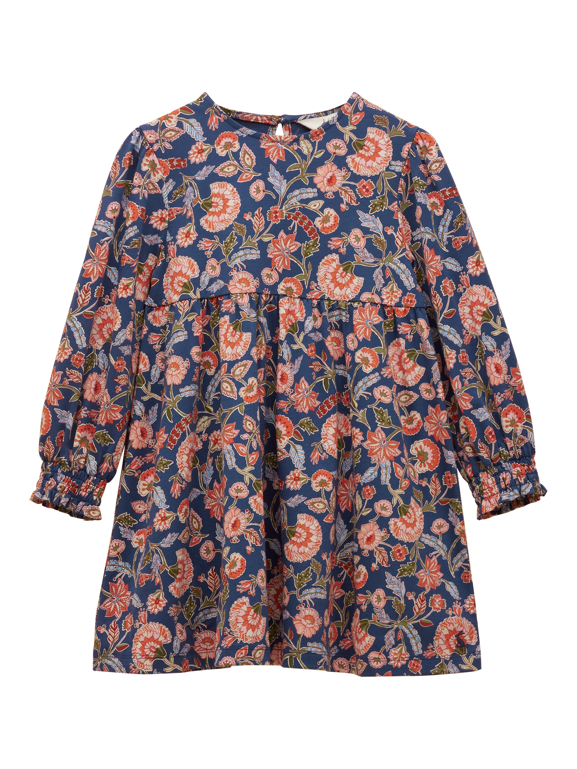 Product image 1 of 5, which shows Joules Kids' Hampton Jersey Dress, Multi, 1-2 years