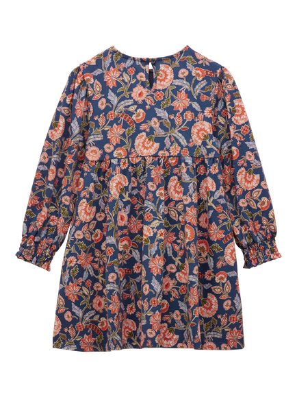 Joules Kids' Hampton Jersey Dress, Multi - view 2, Multi