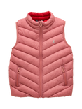 Joules Kids' Crofton Padded Gilet, Pink