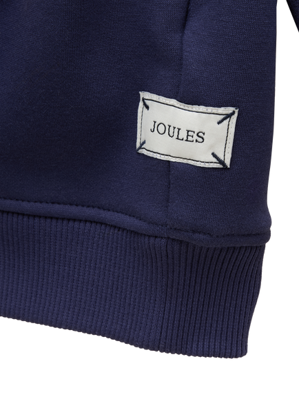 Joules Kids' Cotton Blend Mackenzie Unicorn Sweatshirt, Navy - view 2, Navy