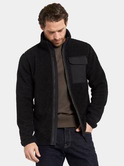 Didriksons Peter Zip Front Jumper, Black