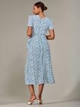 Jolie Moi Floral Faux Wrap Midaxi Dress, Blue