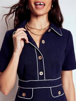 Boden Eda Shift Dress, Navy - view 2, Navy