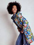 Boden Wells Floral Longline Hooded Waterproof Raincoat