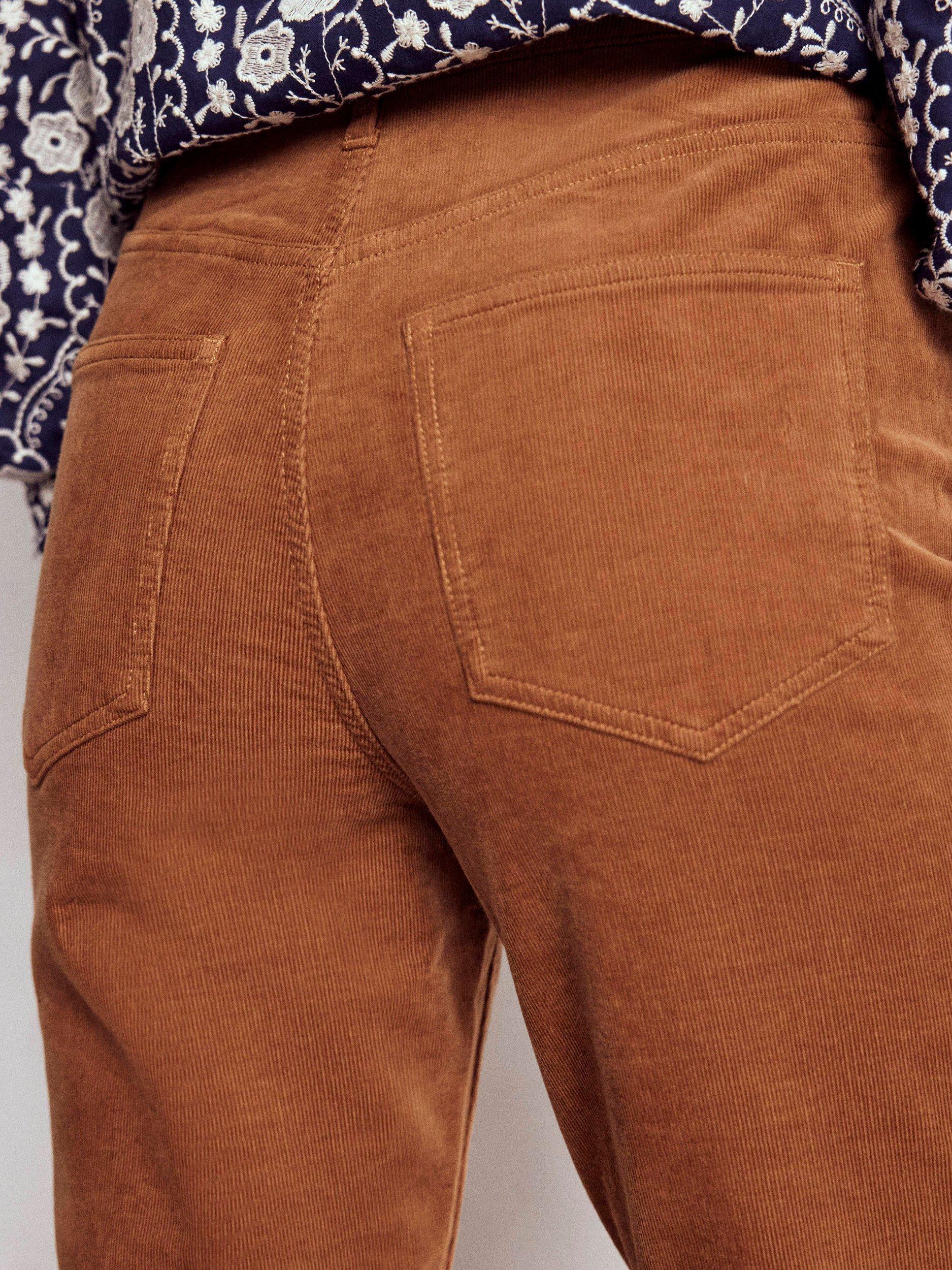 Product image 3 of 6, which shows Boden Cotton Blend Cropped Slim Denim Jeans, Ginger, 16