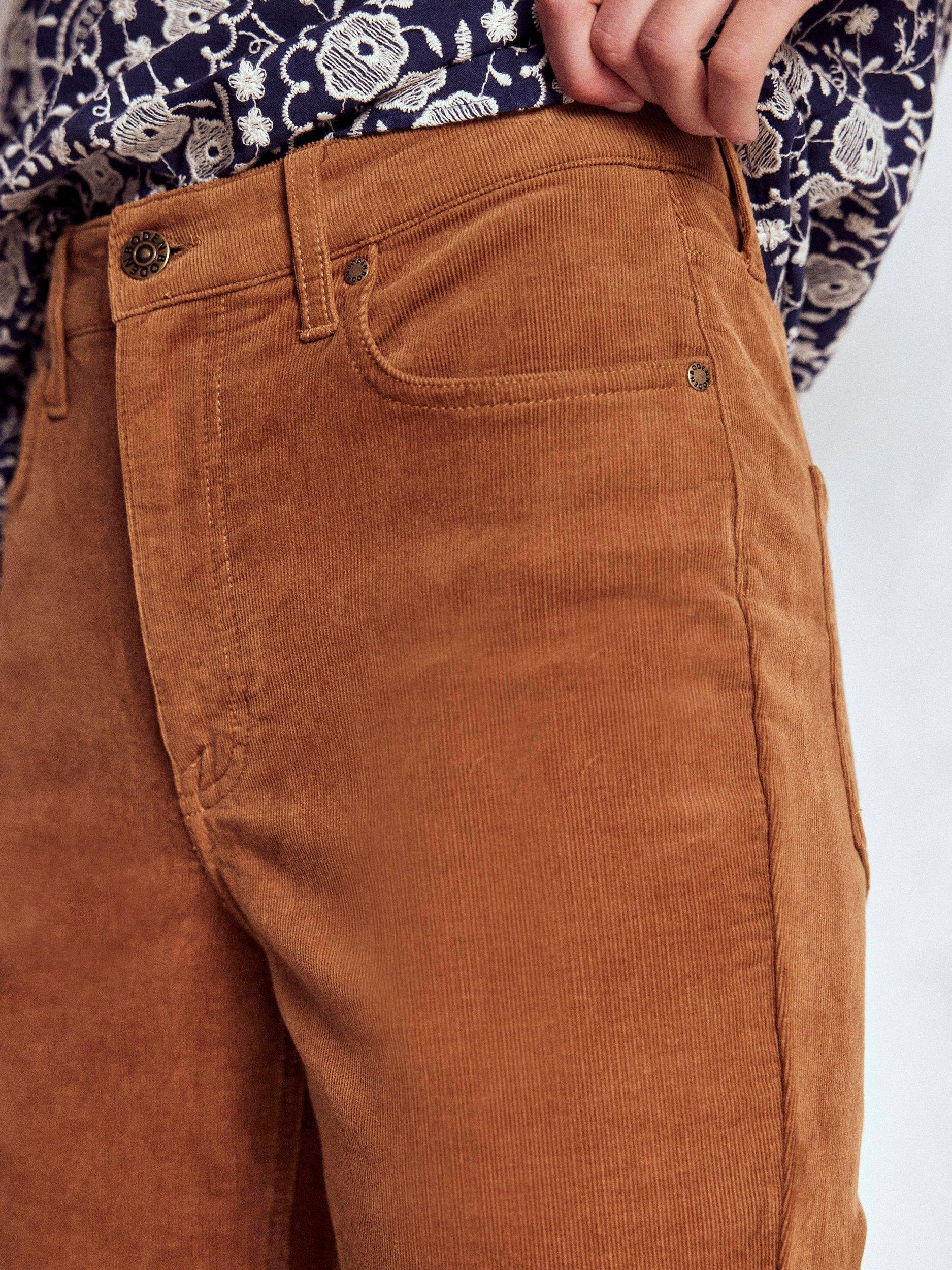 Product image 5 of 6, which shows Boden Cotton Blend Cropped Slim Denim Jeans, Ginger, 16