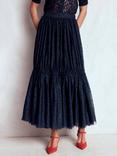 Boden Anna Tulle Tiered Spotty Midi Skirt