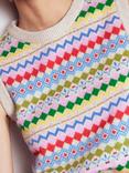 Boden Edie Fair Isle Wool Blend Tank Top, Multi