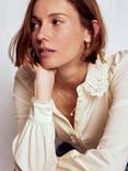 Boden Lace Collar Blouse, Ivory