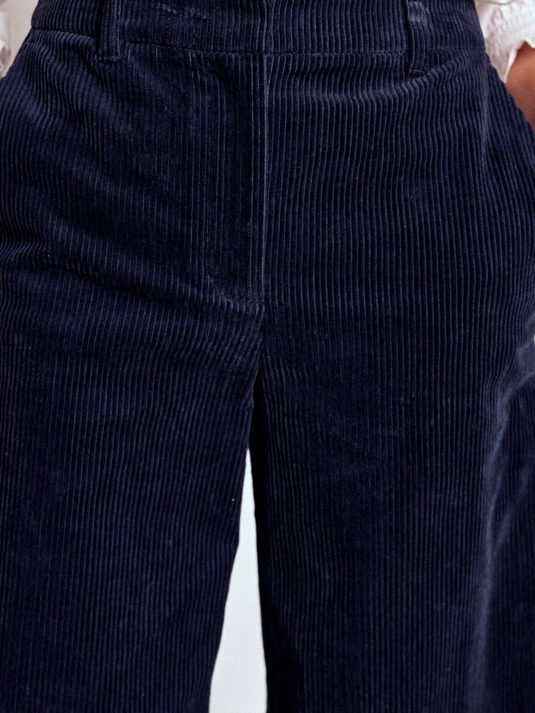 Product image 2 of 5, which shows Boden Belgravia Corduroy Trousers, Navy, 8