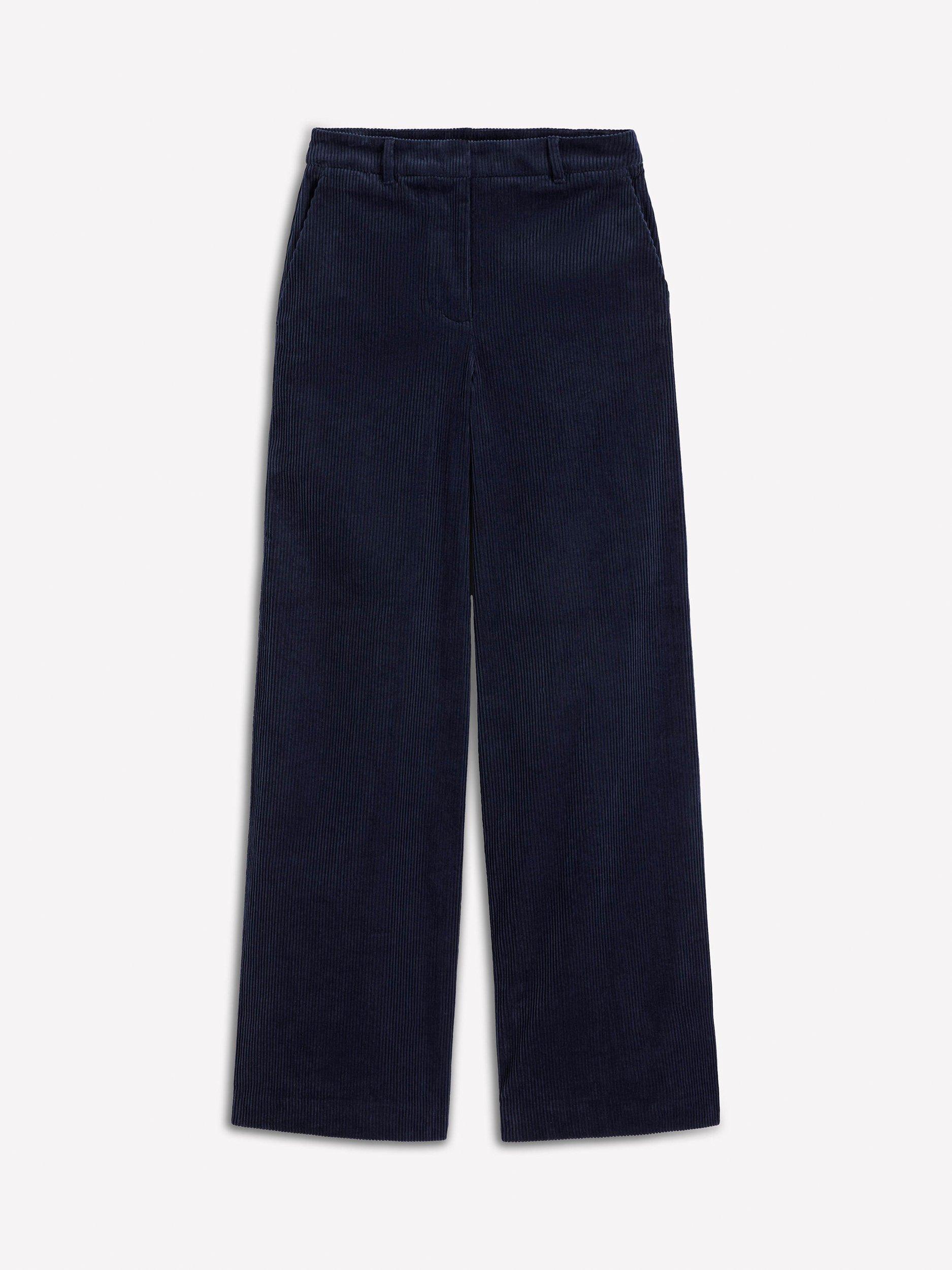 Product image 5 of 5, which shows Boden Belgravia Corduroy Trousers, Navy, 8