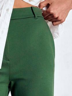 Boden Belgravia Ponte Wide Leg Trousers, Hunter Green - view 2, Hunter Green