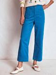 Boden Primrose Cropped Corduroy Trousers, Bright Blue