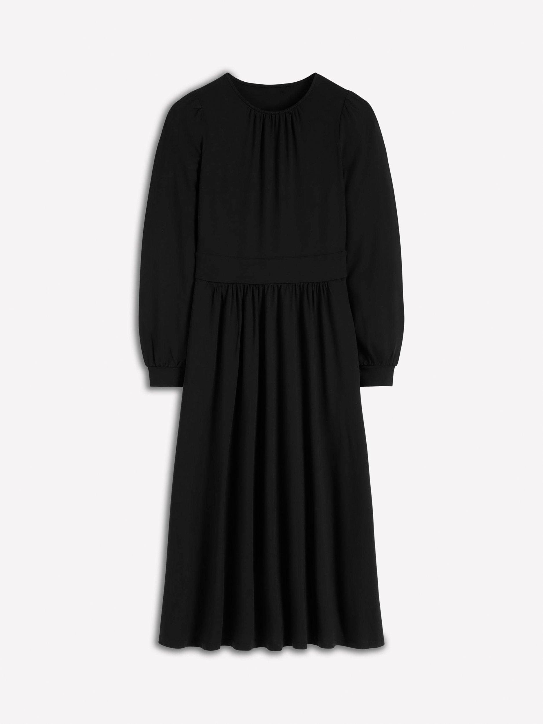 Product image 6 of 6, which shows Boden Alexandra Jersey Midi Dress, Black, 8