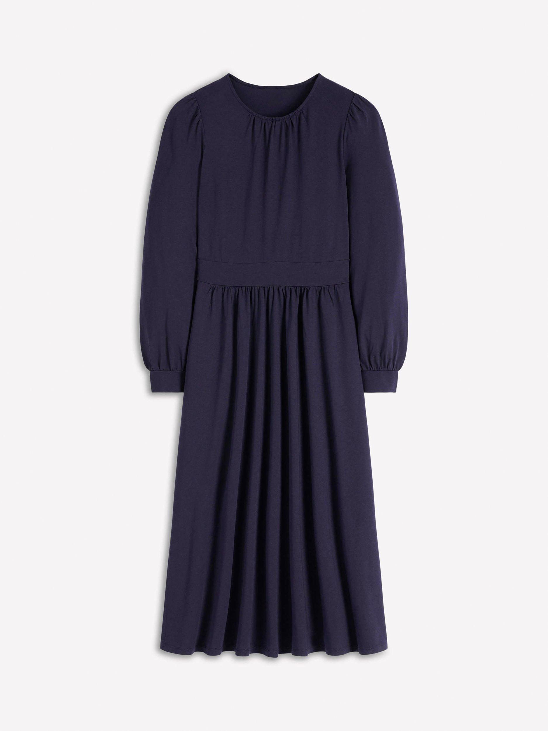 Product image 5 of 5, which shows Boden Alexandra Jersey Midi Dress, Navy, 14