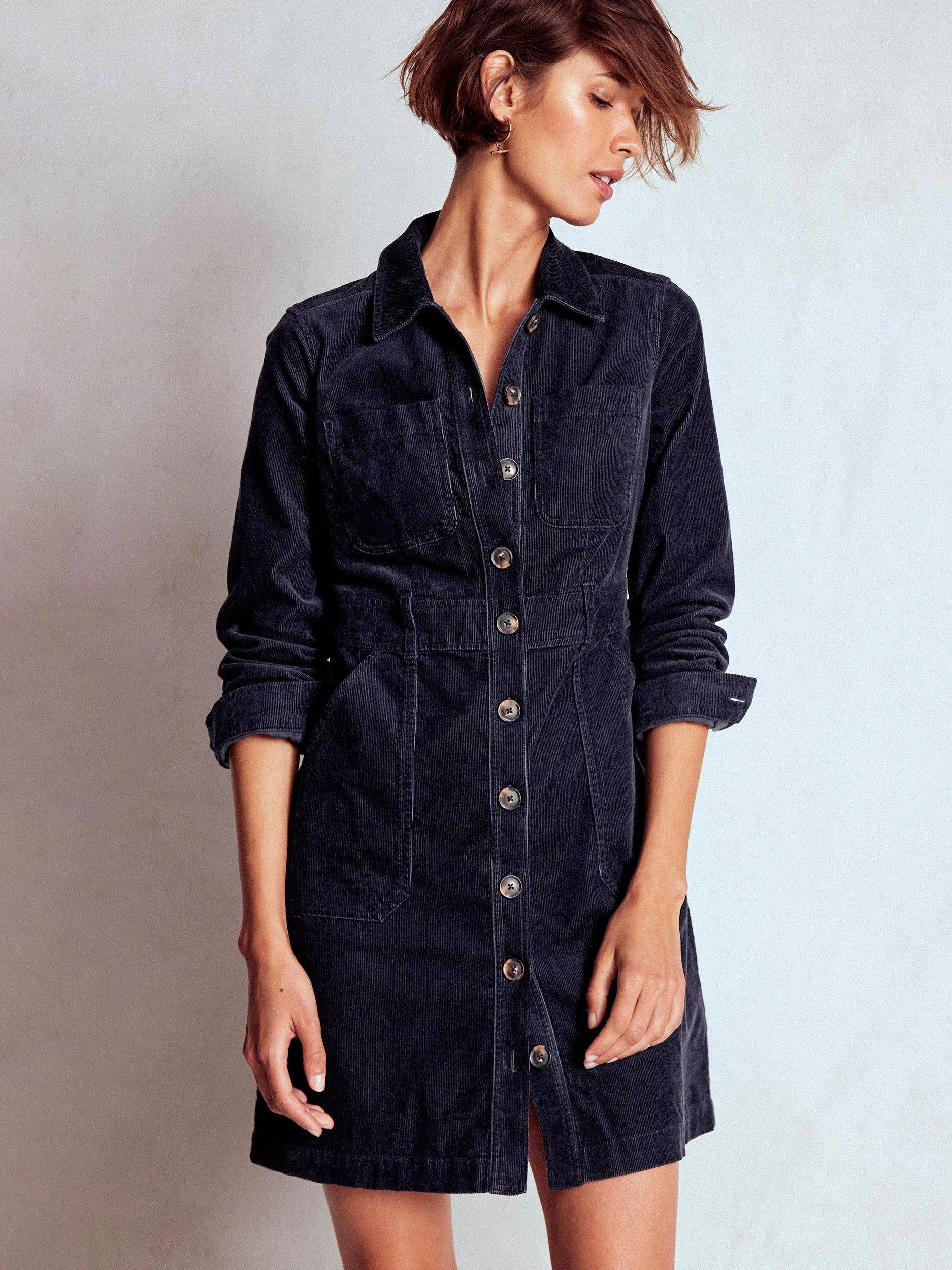 Boden Amanda Corduroy Cotton Blend Mini Dress