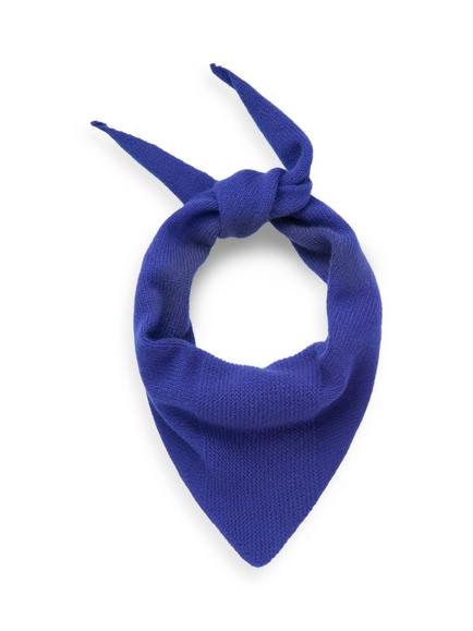 Celtic & Co. Triangle Pure Wool Scarf, Blue Ink