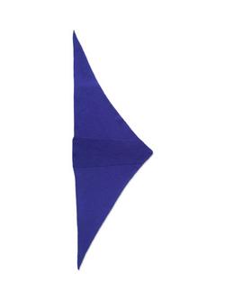 Celtic & Co. Wool Triangle Scarf - view 2, Blue Ink