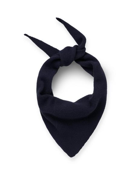 Celtic & Co. Wool Triangle Scarf, Dark Navy
