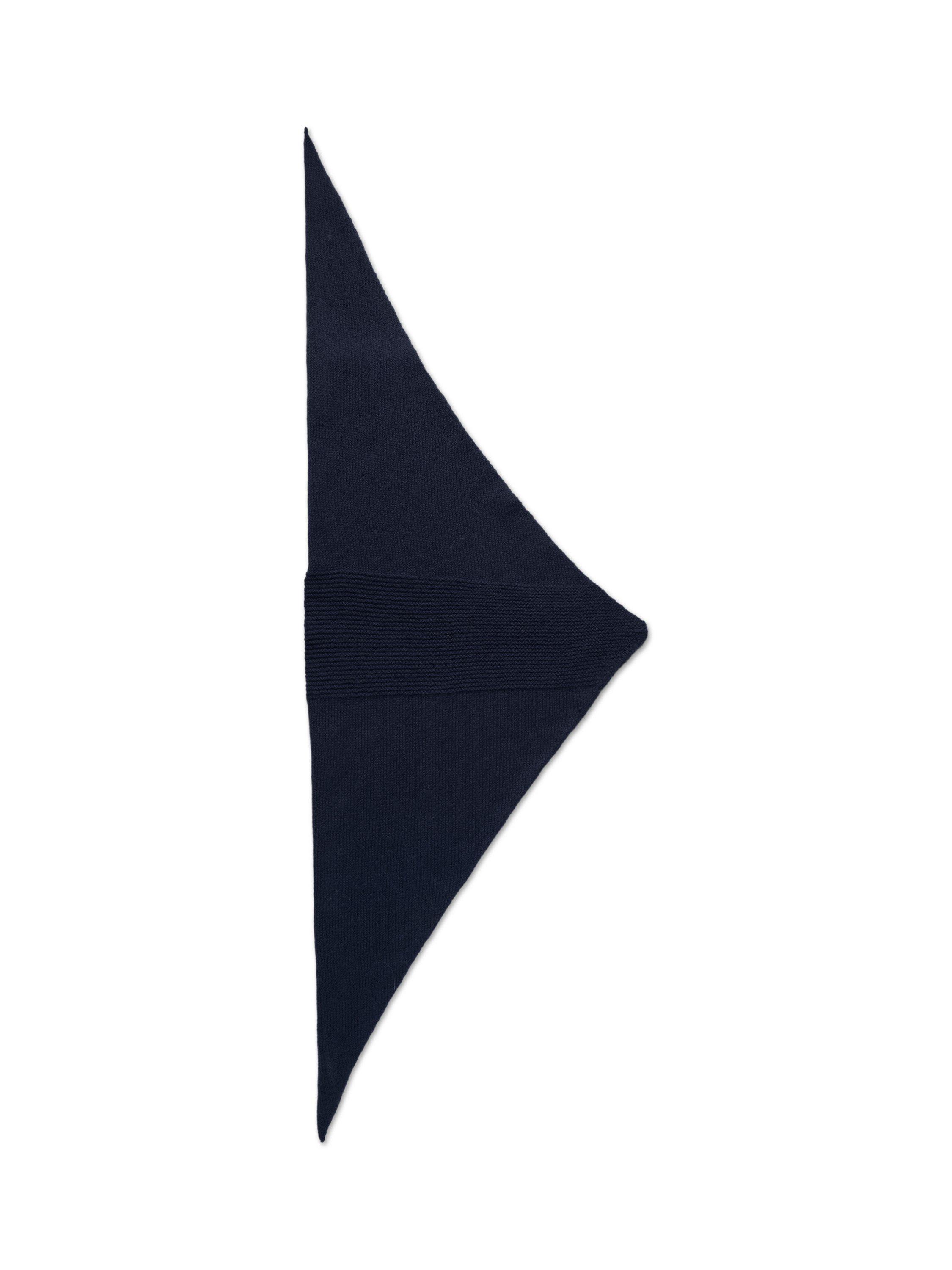 Product image 2 of 2, which shows Celtic & Co. Wool Triangle Scarf, Dark Navy, One Size