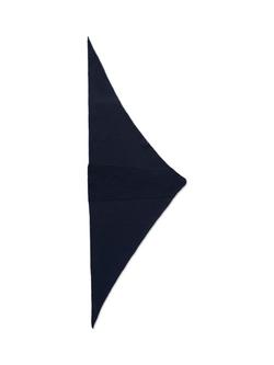 Celtic & Co. Wool Triangle Scarf - view 2, Dark Navy