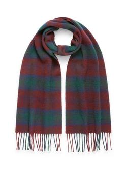 Celtic & Co. Lambswool Tartan Scarf, Burgundy