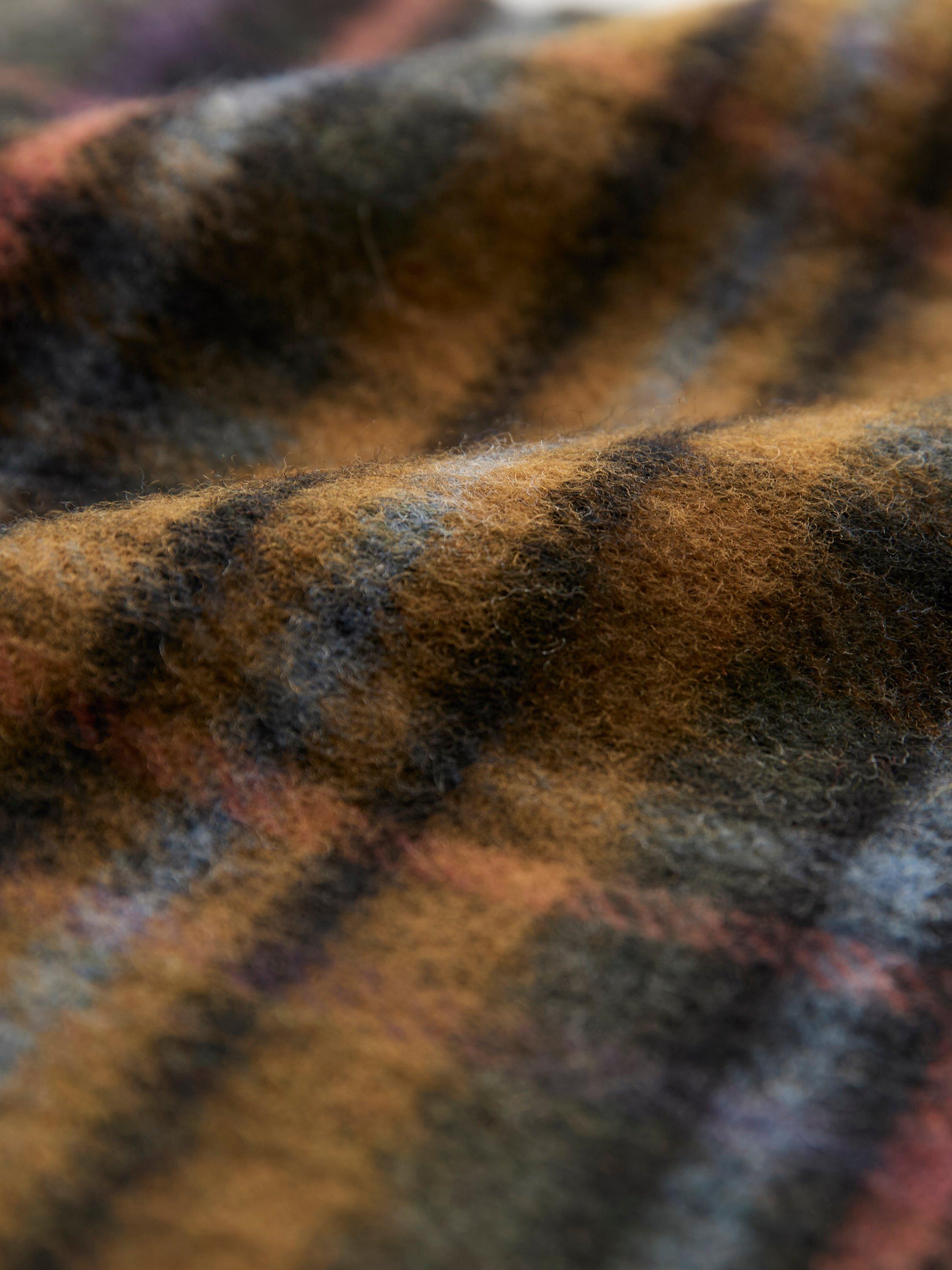 Product image 3 of 4, which shows Celtic & Co. Lambswool Tartan Scarf, Olive, One Size