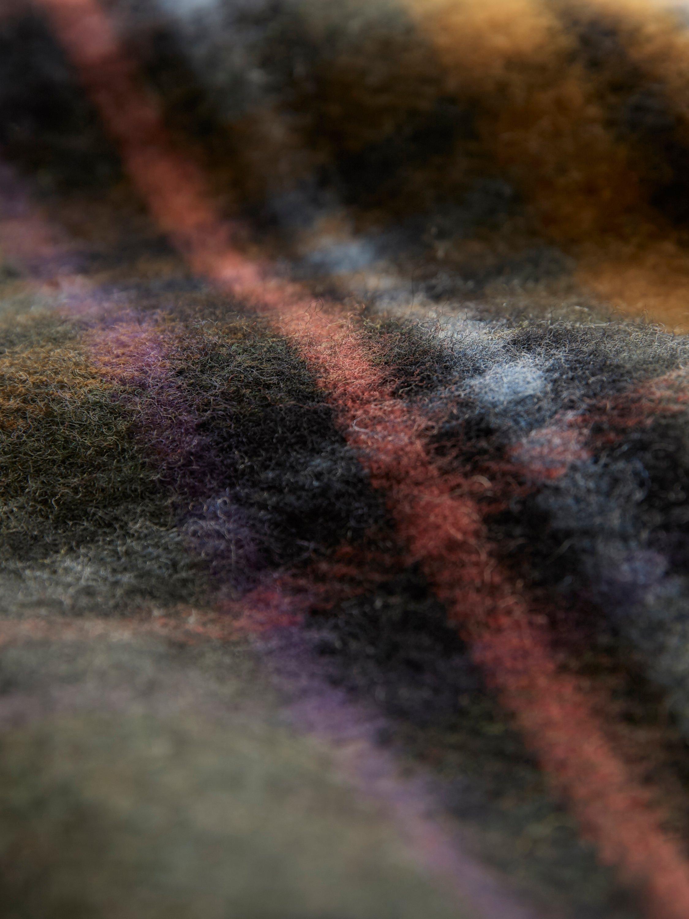 Product image 4 of 4, which shows Celtic & Co. Lambswool Tartan Scarf, Olive, One Size