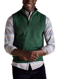 Joules Hillside Cotton Quarter-Zip Sleeveless Sweater