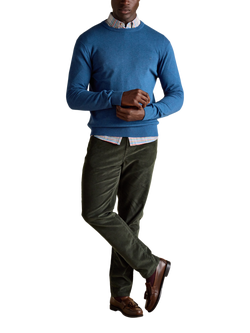 Joules Hillside Embroidered Logo Jumper, Blue