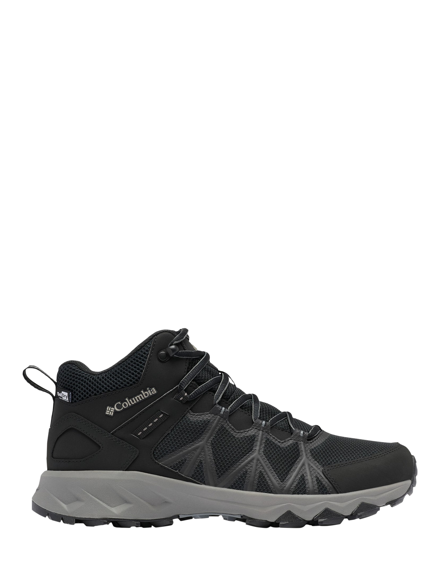 Product image 1 of 6, which shows Columbia Peakfreak II Hiking Boots, Black/Titanium, 7