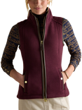 Joules Heritage Fleece Gilet, Red